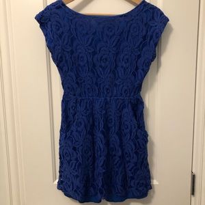 Royal Blue Lace Dress